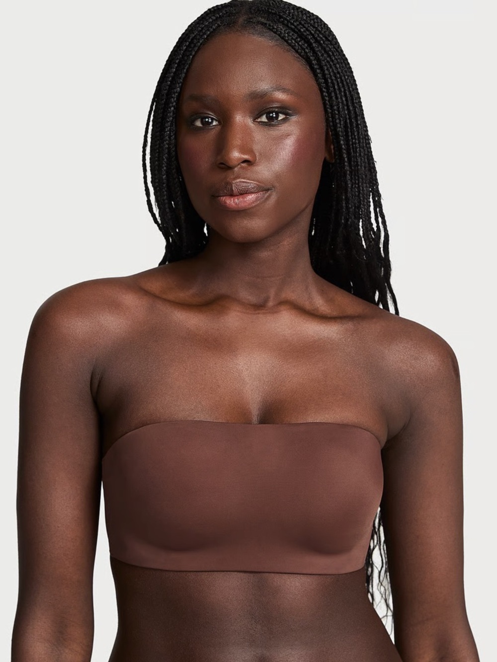 Victoria’s Secret Invisible Push Up Wireless Bandeau Strapless Bra In Brown-38DD